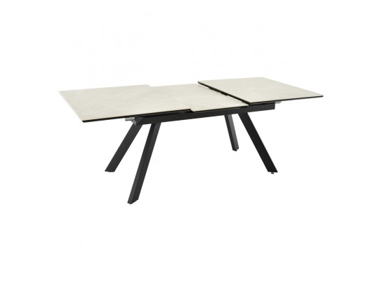 Стол Adam раскладной 140-190x90x75см, керамогранит бежевый, чёрный в Каменске-Уральском
