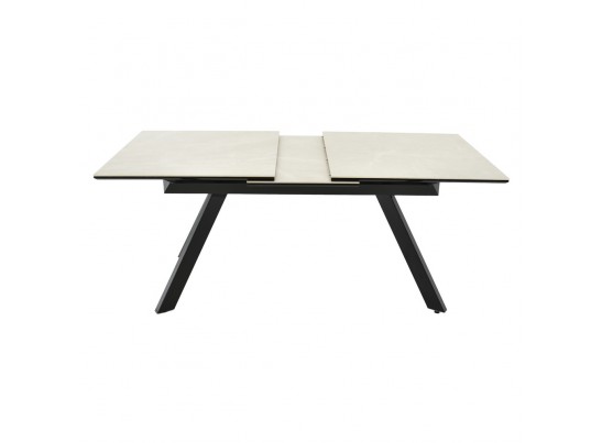Стол Adam раскладной 140-190x90x75см, керамогранит бежевый, чёрный в Каменске-Уральском