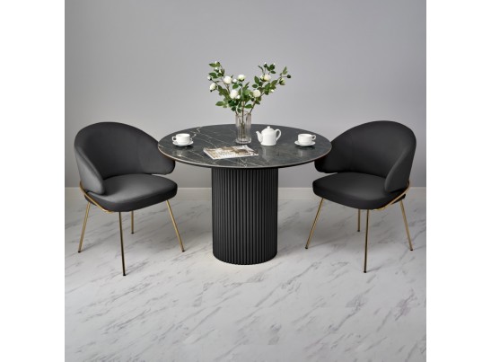 Стол Aura D110, керамогранит Wacom, чёрный в Каменске-Уральском