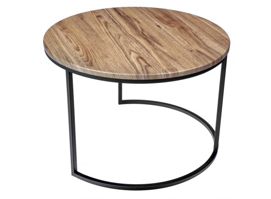 Набор кофейных столиков Tango орех с чёрными ножками, 2шт в Каменске-Уральском