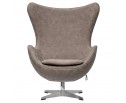 Кресло EGG CHAIR бледно-коричневый матовый с эффектом состаренная кожа в Каменске-Уральском