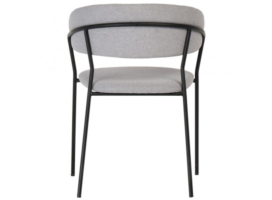 Стул Turin светло-серая рогожка с чёрными ножками в Каменске-Уральском