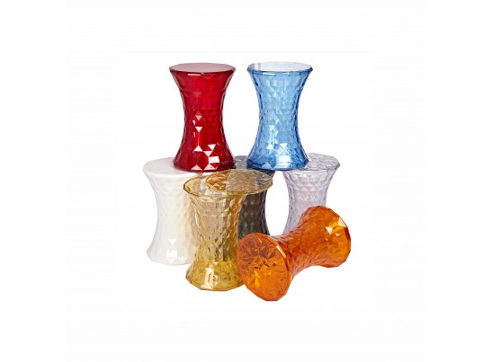 Стул-пуф Stone прозрачный синий в Каменске-Уральском