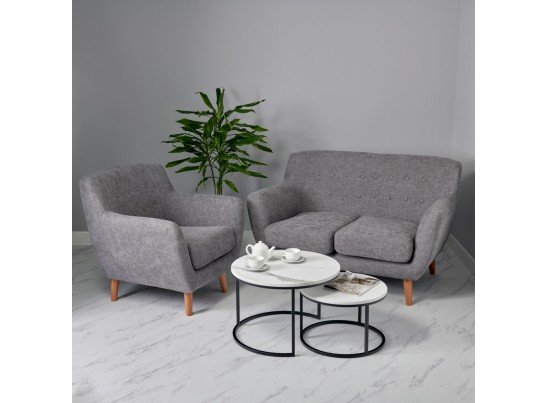 Диван Picasso двухместный горчичный, шенилл в Каменске-Уральском