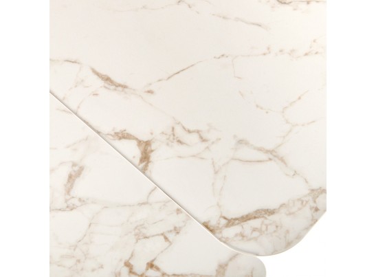 Стол Vito раскладной 120-184x80x75см, керамогранит белый мрамор, белый в Каменске-Уральском