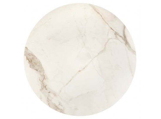 Стол Korfu диам.100см, керамогранит светлый мрамор в Каменске-Уральском