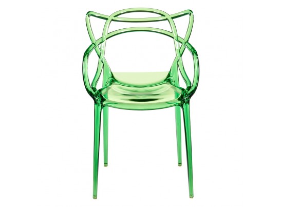 Комплект из 2-х стульев Masters прозрачный зелёный в Каменске-Уральском