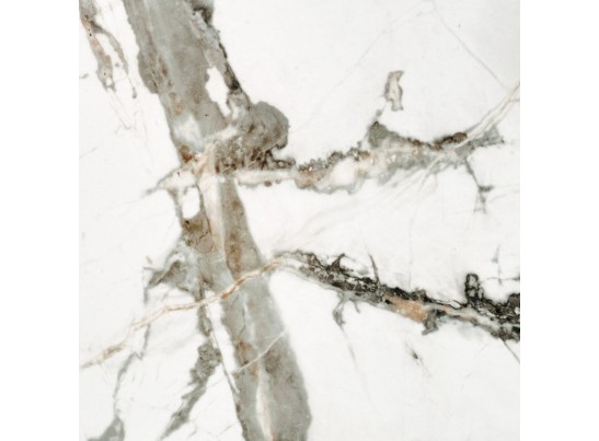 Стол Yoda диам.100см, керамогранит белый мрамор в Каменске-Уральском