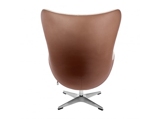Кресло EGG STYLE CHAIR коричневый, экокожа в Каменске-Уральском