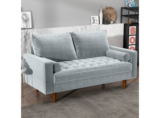 Диван Scott двухместный серо-голубой в Каменске-Уральском