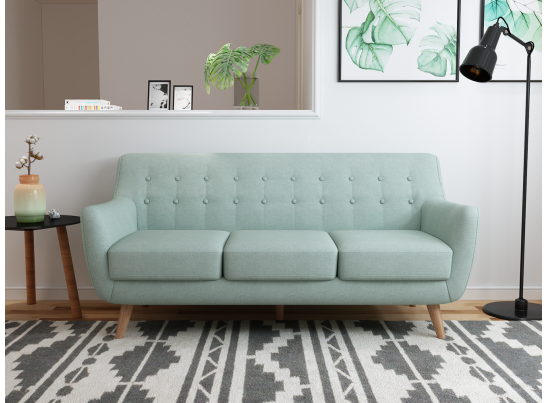 Диван Picasso трехместный бирюзовый в Каменске-Уральском