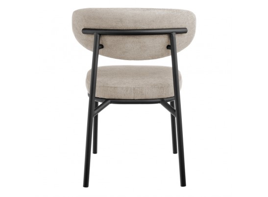 Стул Lucas 2 латте шенилл с чёрными ножками в Каменске-Уральском