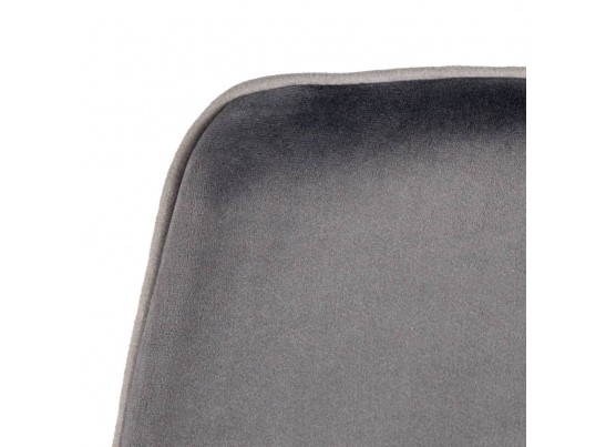 Стул полубарный Dave серый с жаккардом, с поворотным механизмом в Каменске-Уральском