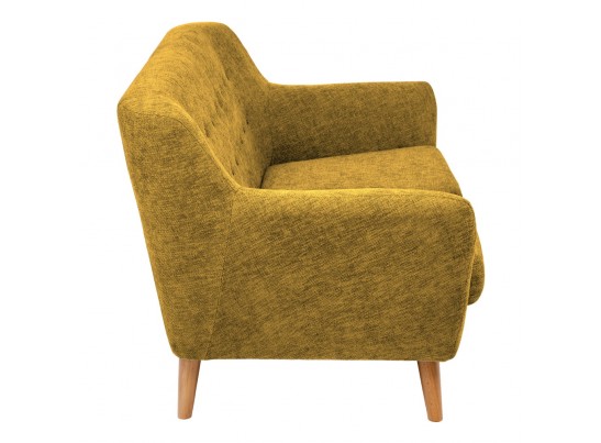 Диван Picasso двухместный горчичный, шенилл в Каменске-Уральском