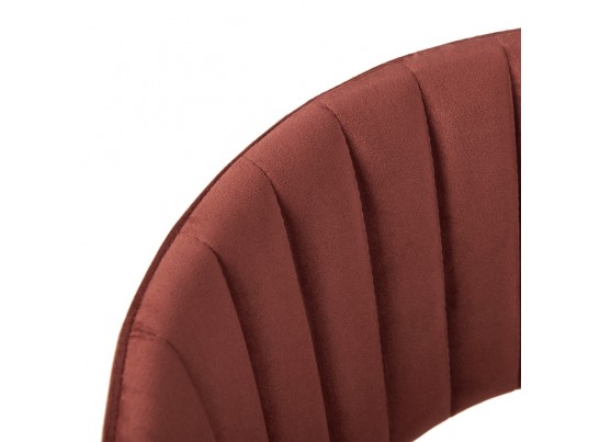 Стул полубарный Turin терракотовый с золотыми ножками в Каменске-Уральском