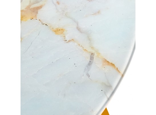 Набор кофейных столиков Tango бежевый мрамор с ножками матовое золото, 2шт в Каменске-Уральском