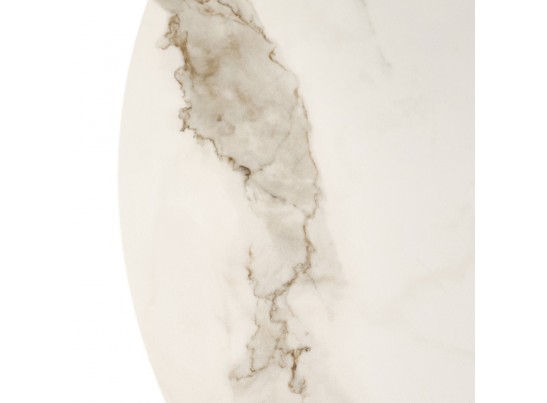 Стол Korfu диам.100см, керамогранит светлый мрамор в Каменске-Уральском