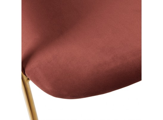 Стул полубарный Turin терракотовый с золотыми ножками в Каменске-Уральском