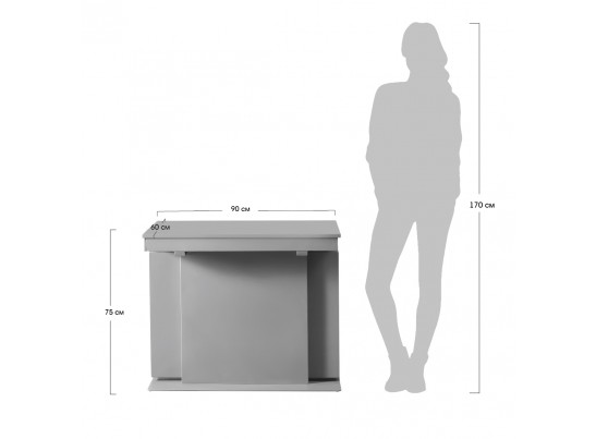 Стол раздвижной LUNGO серый в Каменске-Уральском