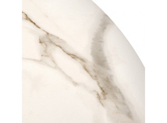 Стол Korfu диам.100см, керамогранит светлый мрамор в Каменске-Уральском