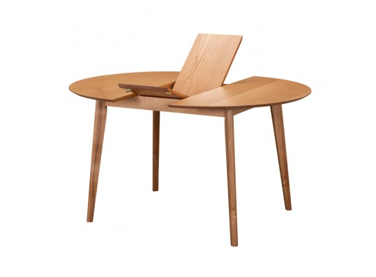 Стол Oslo круглый раскладной 110-140x110x75см, Орех миланский, орех миланский в Каменске-Уральском