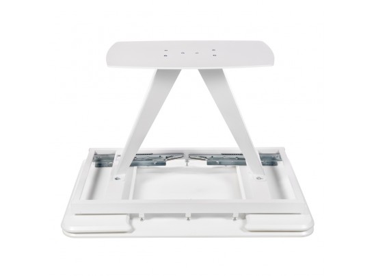 Стол Vito раскладной 120-184x80x75см, керамогранит белый мрамор, белый в Каменске-Уральском