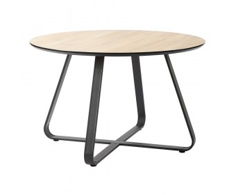 Стол Toronto дуб c чёрным, 120см