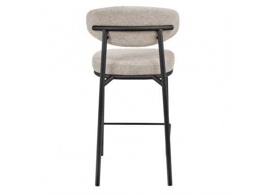 Стул полубарный Lucas 2 латте шенилл с чёрными ножками в Каменске-Уральском