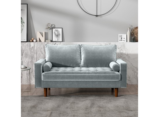 Диван Scott двухместный серо-голубой в Каменске-Уральском