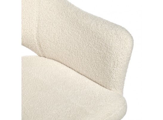 Стул Bruno белый, искусственный мех в Каменске-Уральском