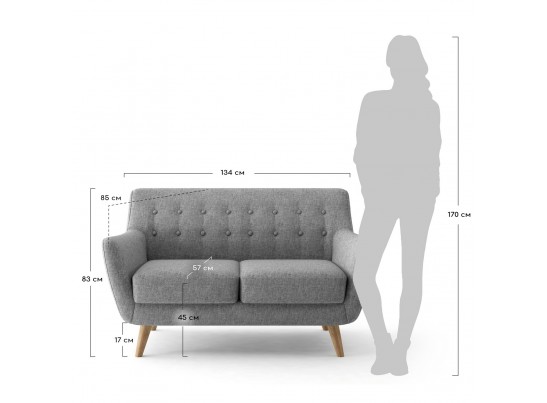 Диван Picasso двухместный темно-бирюзовый в Каменске-Уральском