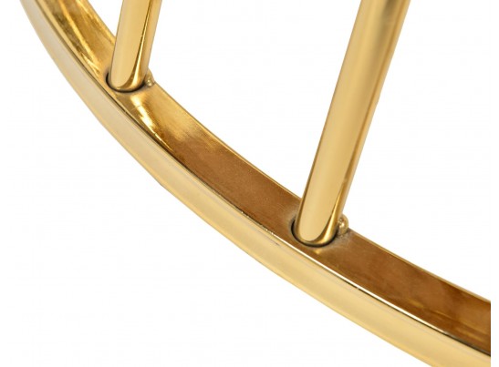 Стол Liverpool диам.110см, орех с золотистыми ножками в Каменске-Уральском