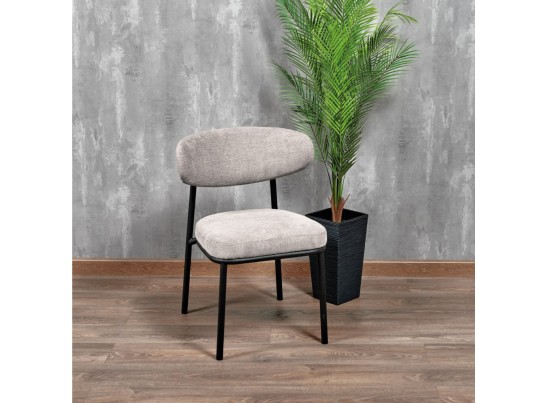 Стул Lucas 2 латте шенилл с чёрными ножками в Каменске-Уральском