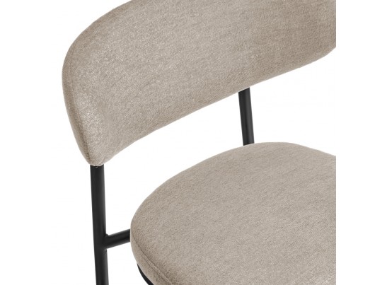 Стул Lucas 2 латте шенилл с чёрными ножками в Каменске-Уральском