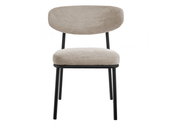 Стул Lucas 2 латте шенилл с чёрными ножками в Каменске-Уральском