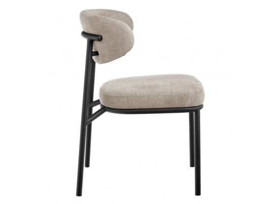 Стул Lucas 2 латте шенилл с чёрными ножками в Каменске-Уральском