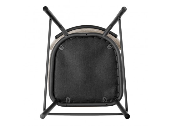 Стул полубарный Lucas 2 латте шенилл с чёрными ножками в Каменске-Уральском