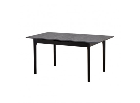 Стол Splash раскладной 125-155x85x75см, Угольный камень, чёрный в Каменске-Уральском