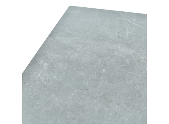 Стол Adam раскладной 140-190x90x75см, керамогранит серый мрамор, чёрный в Каменске-Уральском