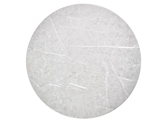 Набор кофейных столиков Tango светло-серый мрамор с чёрными ножками, 2шт в Каменске-Уральском