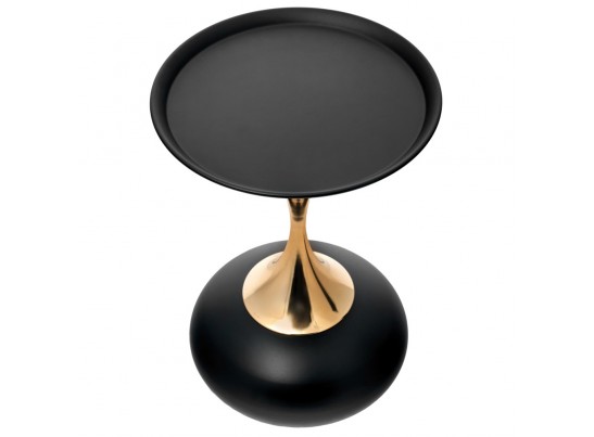 Кофейный столик Angel диам.40см x 55см, чёрный, металл в Каменске-Уральском