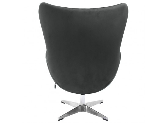 Кресло EGG CHAIR графит, искусственная замша в Каменске-Уральском