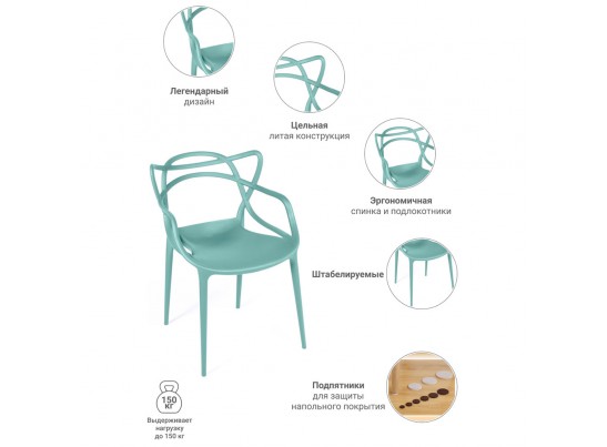 Стул Masters светло-бирюзовый в Каменске-Уральском