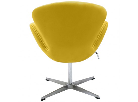 Кресло SWAN CHAIR жёлтый, искусственная замша в Каменске-Уральском