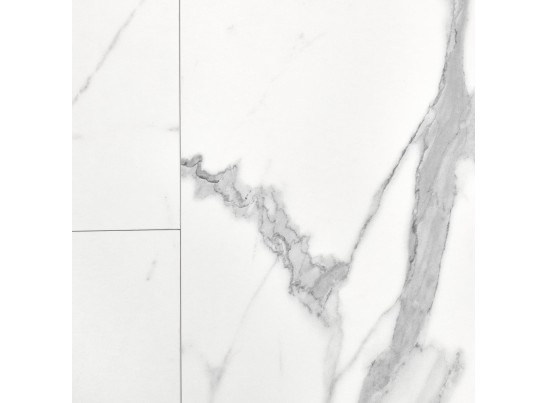 Стол Rudolf круглый раскладной 90-120x90x75см, белый мрамор, чёрный в Каменске-Уральском