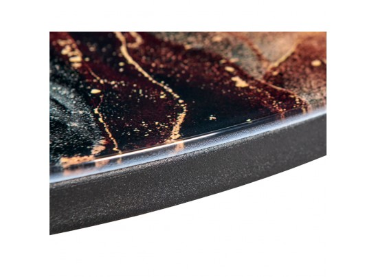 Набор кофейных столиков Tango космический с чёрными ножками, 2шт в Каменске-Уральском