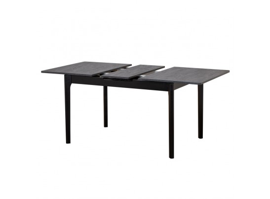 Стол Splash раскладной 125-155x85x75см, Угольный камень, чёрный в Каменске-Уральском