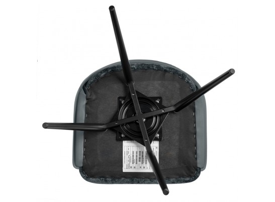 Стул Bruno серый шенилл с экокожей с поворотным механизмом в Каменске-Уральском