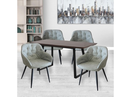 Стол Stockholm раздвижной 120/160 х 80х 75см, цвет орех в Каменске-Уральском