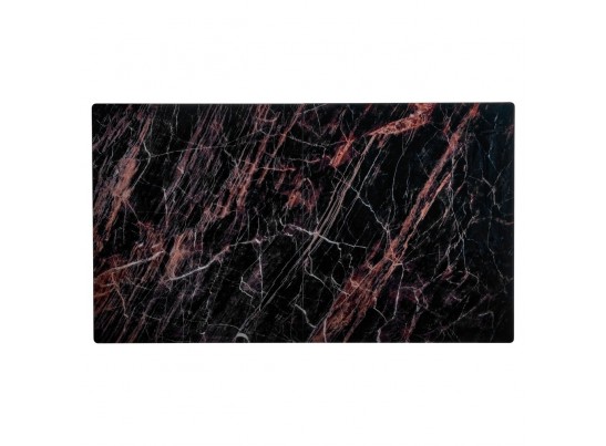 Стол Areal раскладной 140-180х80х75 чёрный мрамор с чёрными ножками в Каменске-Уральском